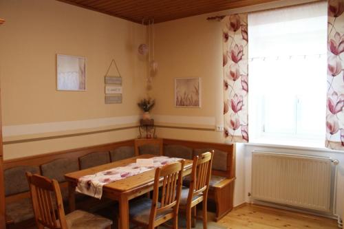 Ruang duduk di Blütenhof Apartment "Zur inneren Balance"