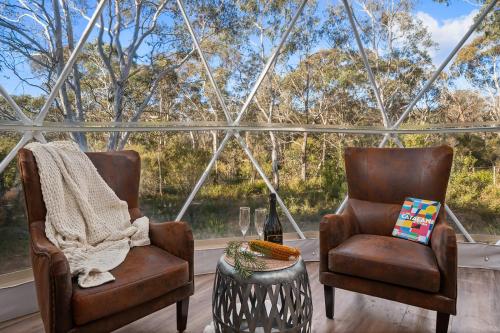 Un lugar para sentarse en Scribbly Farm, Boutique Southern Highlands Accommodation