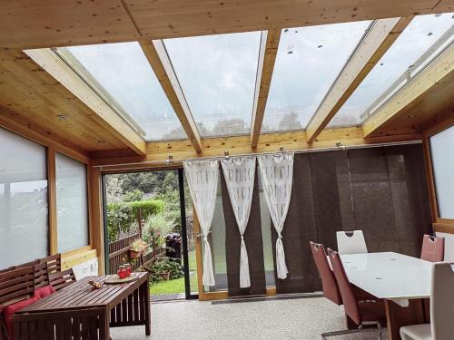 Ruang duduk di Ferienhaus Emi