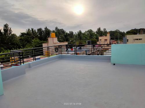 a view from the top of a roof at Akshay Sweet Home Stay in Mysore