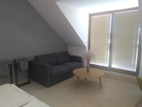 Χώρος καθιστικού στο Apartmán ve Vinařství Bravenec Čejč