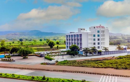 an aerial view of a hotel in a city at Effotel by Sayaji Sarola in Bhor