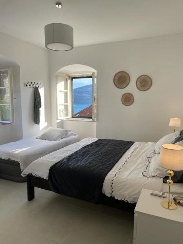 Кровать или кровати в номере Vila Stefi