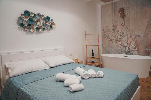 Postel nebo postele na pokoji v ubytování Casa Vacanza Stomar