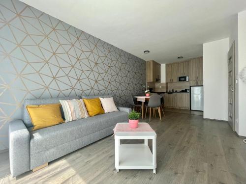 Svetainės erdvė apgyvendinimo įstaigoje B147 Design Lux Apartments #FreeParking