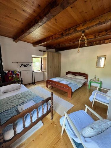 Ένα ή περισσότερα κρεβάτια σε δωμάτιο στο Lake Point Dodoši