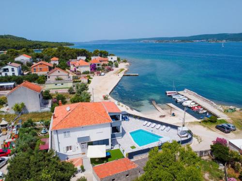 an aerial view of a resort and a body of water at Apartment Franka by Interhome in Pašman