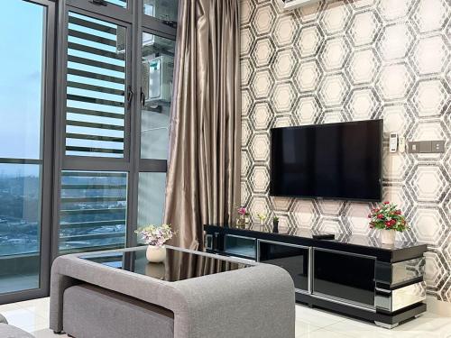 TV a/nebo společenská místnost v ubytování Leisure Home-1Bedroom