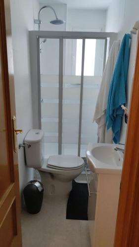 マドリードにあるM&M Apartmentのバスルーム(トイレ、洗面台付)