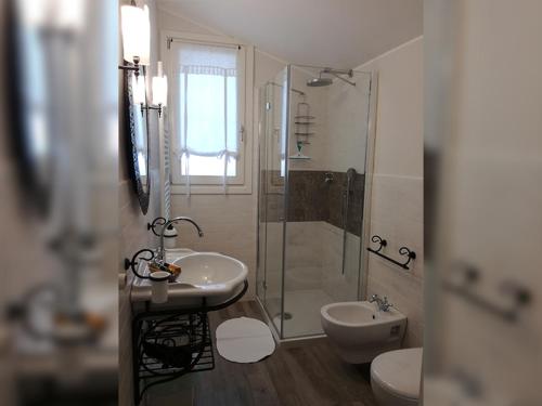 Koupelna v ubytování B&B Nadine