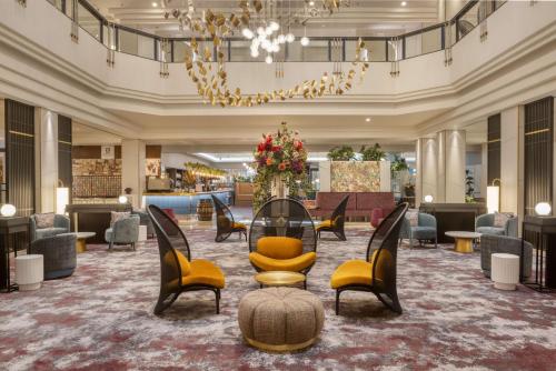 Posezení v ubytování Hilton Glasgow