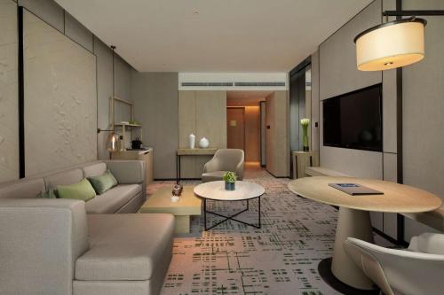 Χώρος καθιστικού στο Hilton Chengdu Chenghua - Close to Panda Base and Chunxi Road