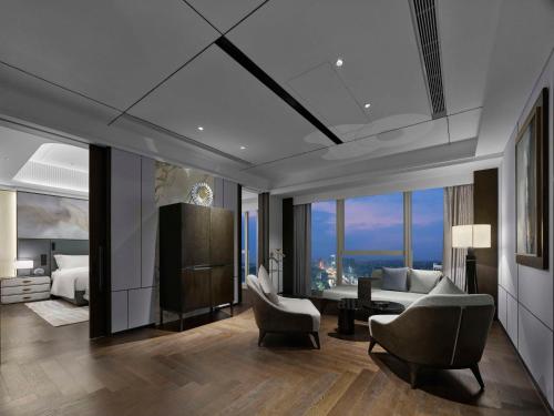 Posezení v ubytování Hilton Foshan Shunde - Free Shuttle Bus to Canton Fair