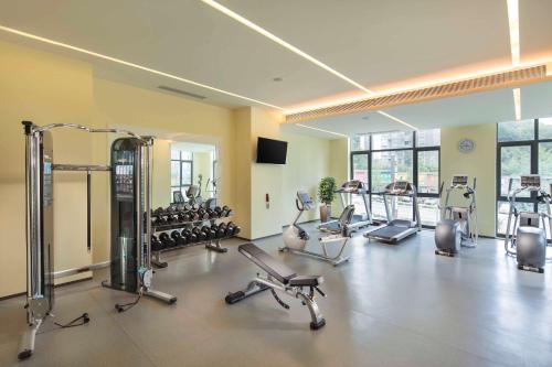 Γυμναστήριο ή/και όργανα γυμναστικής στο Hilton Garden Inn Shiyan