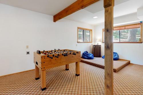 Herní místnost v ubytování Cresta Cabin