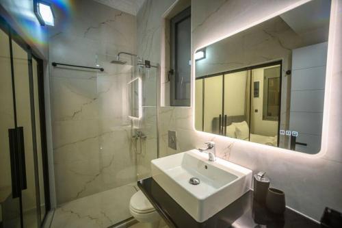 Etheras Luxury apartment tesisinde bir banyo