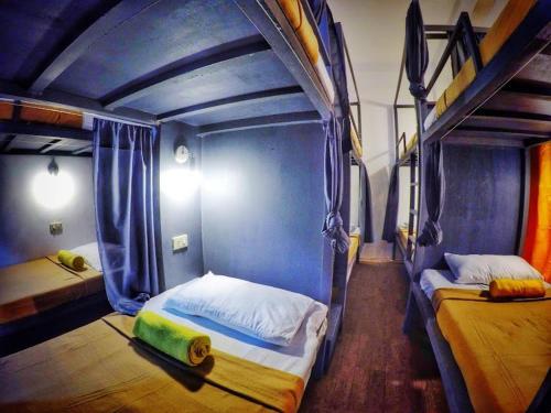 a bedroom with two bunk beds in a room at Frachette's Bed & Breakfast in Puerto Princesa City