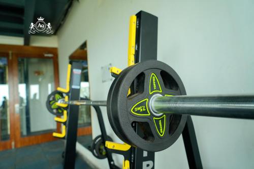 Fitness centrum a/nebo fitness zařízení v ubytování Hotel A9 Barnala