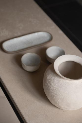a close up of a roll of paper on a table at The Sanctuary Urban Retreat in Rome
