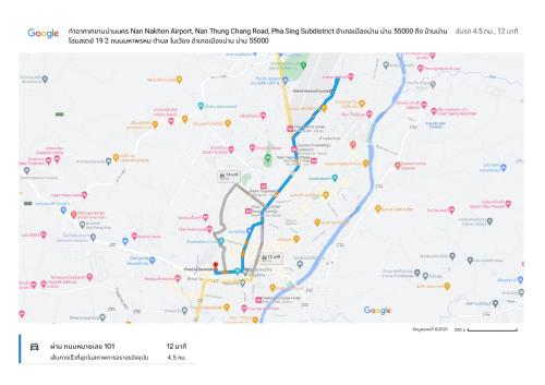 a map of the proposed route for the proposed subway station in philadelphia at บ้านน่านโฮมสเตย์ in Nan