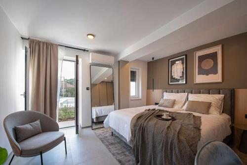 Apartment Starfish with private pool and magnificent sea view