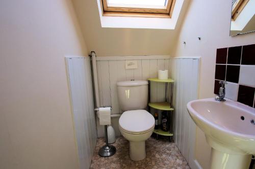 een badkamer met een toilet en een wastafel bij Tolsta in Killin