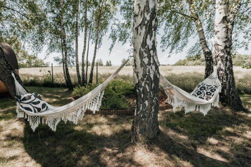 Ein Garten an der Unterkunft Czuła Chata Ojców