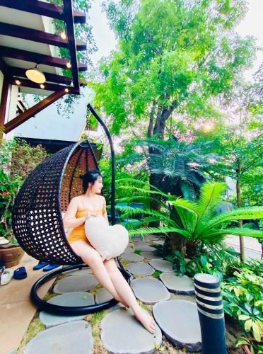 Taman di luar Villa Hoa Xương Rồng - Venus resort - Sang trọng giữa thiên nhiên