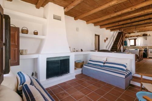 Χώρος καθιστικού στο Villa Unica