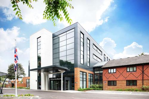 a rendering of the front of a building at Hilton Garden Inn Abingdon Oxford in Abingdon