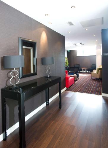 Телевизор и/или развлекательный центр в Hampton By Hilton Liverpool City Centre