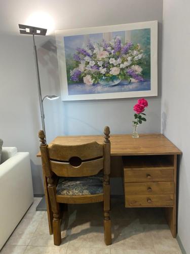 Ein Sitzbereich in der Unterkunft Kael Apartment