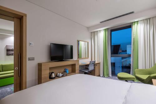 TV o dispositivi per l'intrattenimento presso Hampton by Hilton Istanbul Zeytinburnu