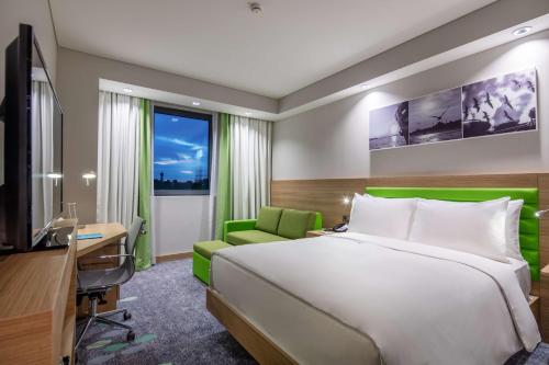Letto o letti in una camera di Hampton by Hilton Istanbul Zeytinburnu