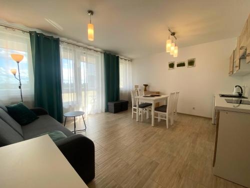 Apartament Symetria Panorama休息區