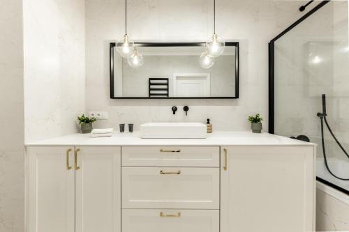 Ένα μπάνιο στο Aparthotel Plac Litewski Premium