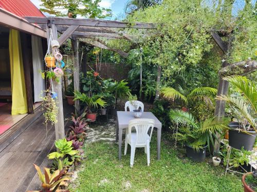Un jardín fuera de Fare Cocoon
