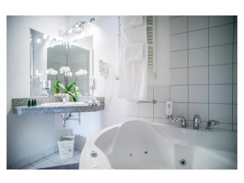Koupelna v ubytování Hotel Fenix