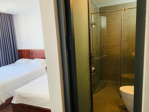 Koupelna v ubytování Luu Gia Hotel