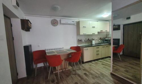 A kitchen or kitchenette at Regim hotelier Alba Iulia AmOS