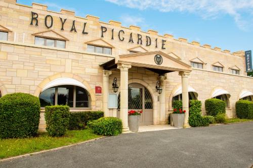 a hotel building with a sign that reads royal phosphate at Le Royal Picardie in Albert