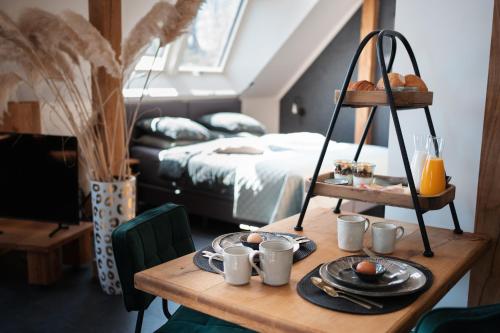 Postel nebo postele na pokoji v ubytování Loft 32