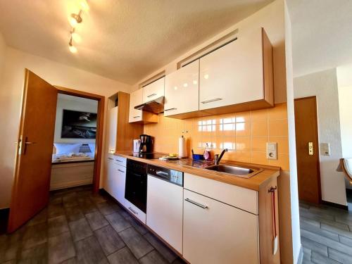 Boddenhus Apartmentにあるキッチンまたは簡易キッチン