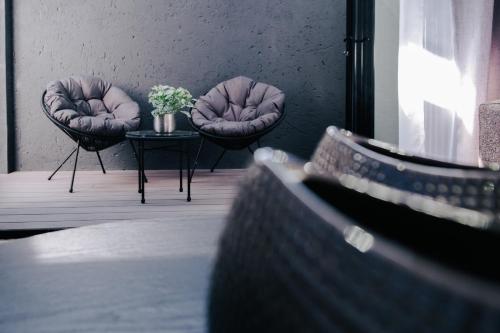 Area soggiorno di The Lofts Luxury Suites