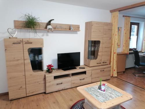 TV a/nebo společenská místnost v ubytování Appartement Ebster