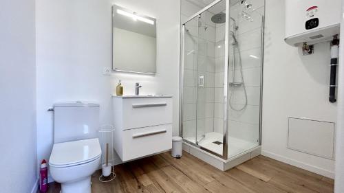 Koupelna v ubytování L'Ecume