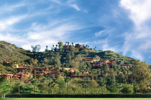 a village on top of a hill with houses at Hilton Phoenix Tapatio Cliffs Resort in Phoenix