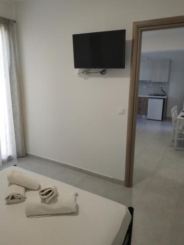 Μια τηλεόραση ή/και κέντρο ψυχαγωγίας στο Creta Sun Apartments
