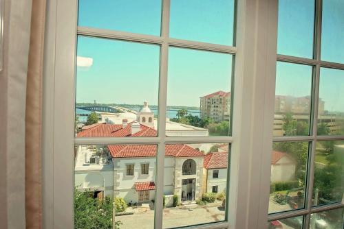 a window with a view of a building at Hampton Inn & Suites Bradenton in Bradenton