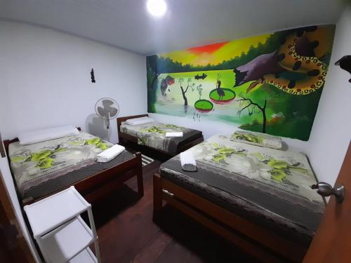 A bed or beds in a room at Hospedaje Donde Sofi